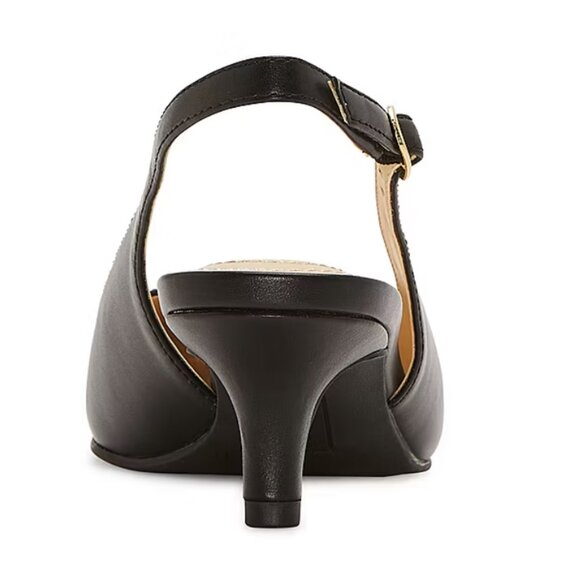 NiB Liz Claiborne Women's Keith Kitten Heel Pumps Black Size 9 WD $75 RY1414 - Picture 3 of 4